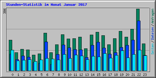 Stunden-Statistik im Monat Januar 2017