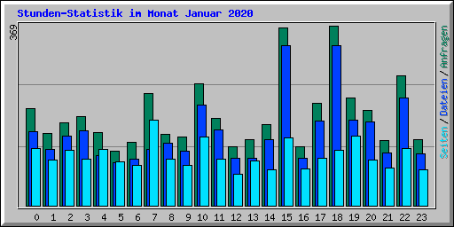 Stunden-Statistik im Monat Januar 2020