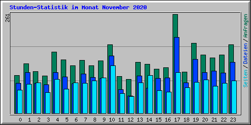 Stunden-Statistik im Monat November 2020