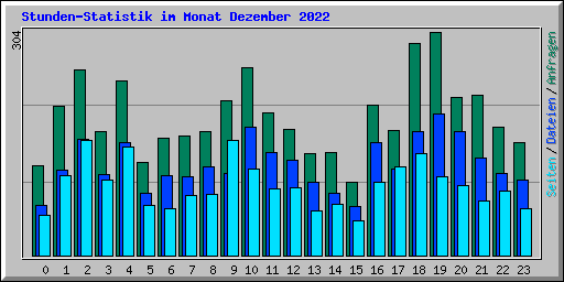 Stunden-Statistik im Monat Dezember 2022