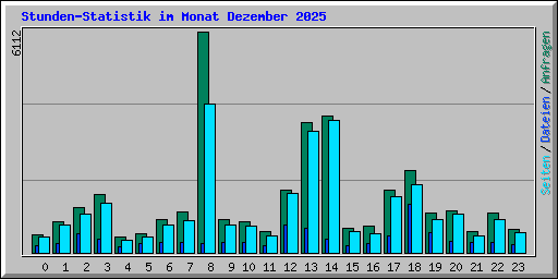 Stunden-Statistik im Monat Dezember 2025