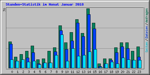 Stunden-Statistik im Monat Januar 2018
