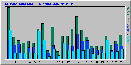 Stunden-Statistik im Monat Januar 2022