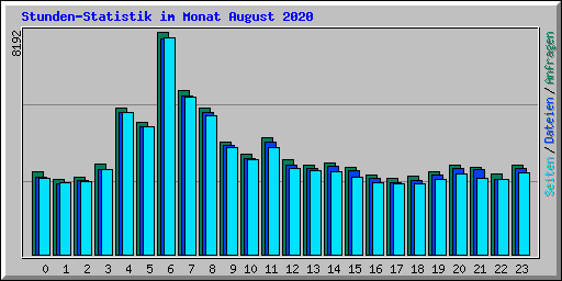 Stunden-Statistik im Monat August 2020