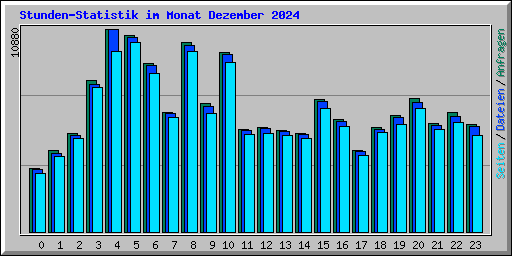 Stunden-Statistik im Monat Dezember 2024