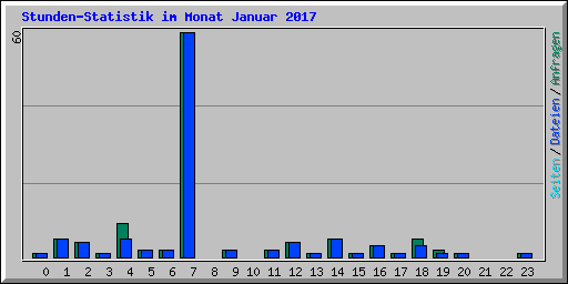 Stunden-Statistik im Monat Januar 2017