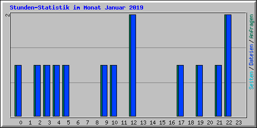 Stunden-Statistik im Monat Januar 2019