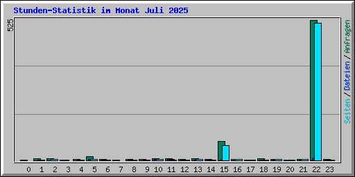 Stunden-Statistik im Monat Juli 2025