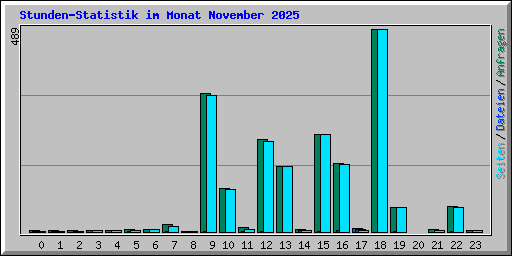 Stunden-Statistik im Monat November 2025