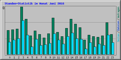Stunden-Statistik im Monat Juni 2016