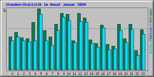 Stunden-Statistik im Monat Januar 2020