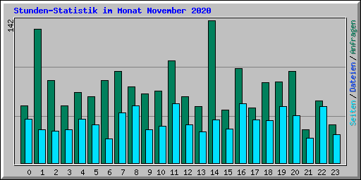 Stunden-Statistik im Monat November 2020