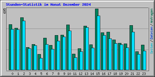 Stunden-Statistik im Monat Dezember 2024