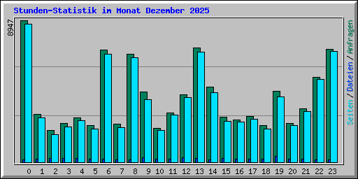 Stunden-Statistik im Monat Dezember 2025