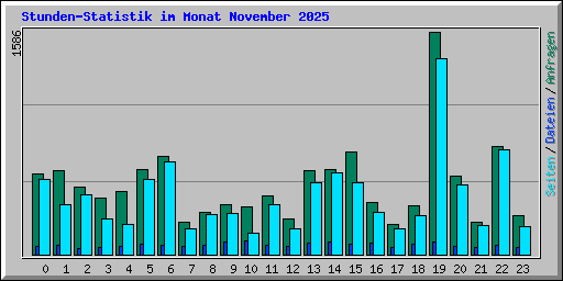 Stunden-Statistik im Monat November 2025