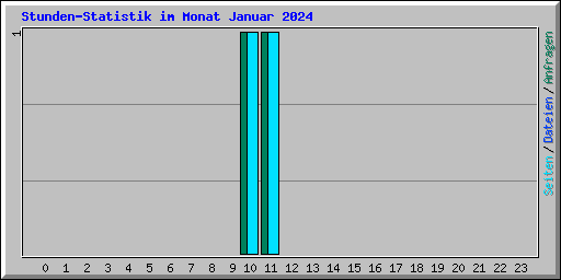 Stunden-Statistik im Monat Januar 2024