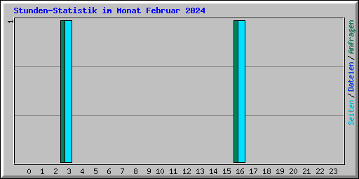 Stunden-Statistik im Monat Februar 2024
