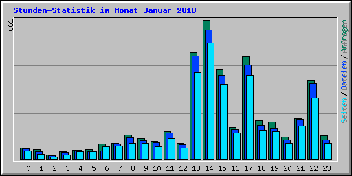Stunden-Statistik im Monat Januar 2018