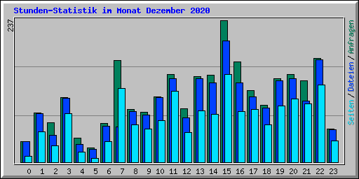 Stunden-Statistik im Monat Dezember 2020