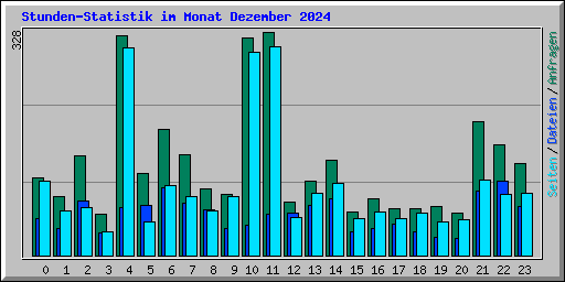 Stunden-Statistik im Monat Dezember 2024