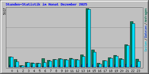 Stunden-Statistik im Monat Dezember 2025