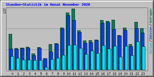 Stunden-Statistik im Monat November 2020
