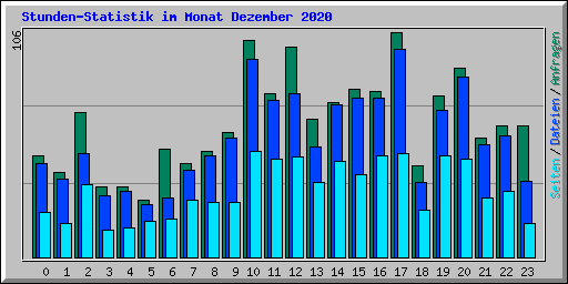 Stunden-Statistik im Monat Dezember 2020